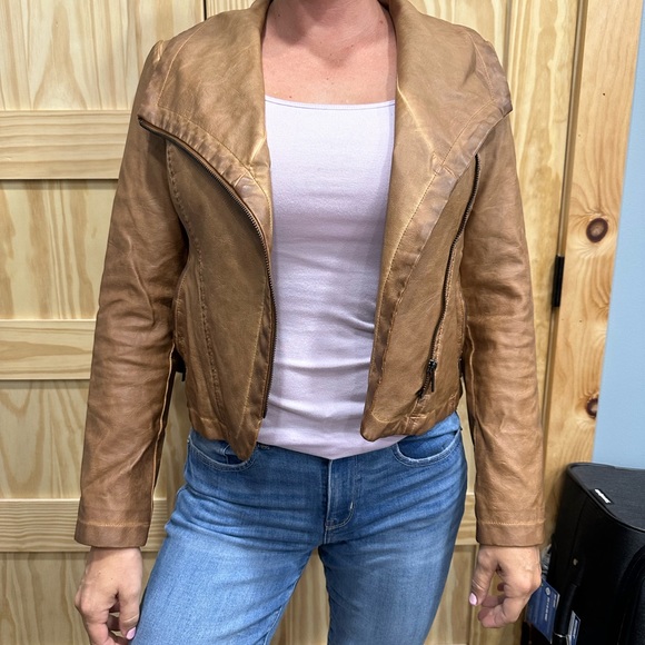 Faux Leather Jacket - Picture 2 of 9